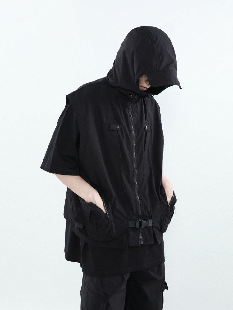 [MR nearly] Touring design sleeveless hoodie MR0039