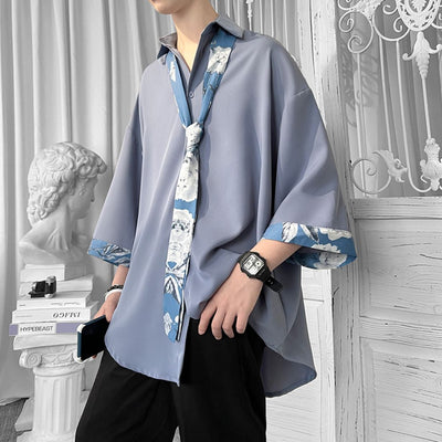 High end design ice silk half sleeve shirt  HL2909