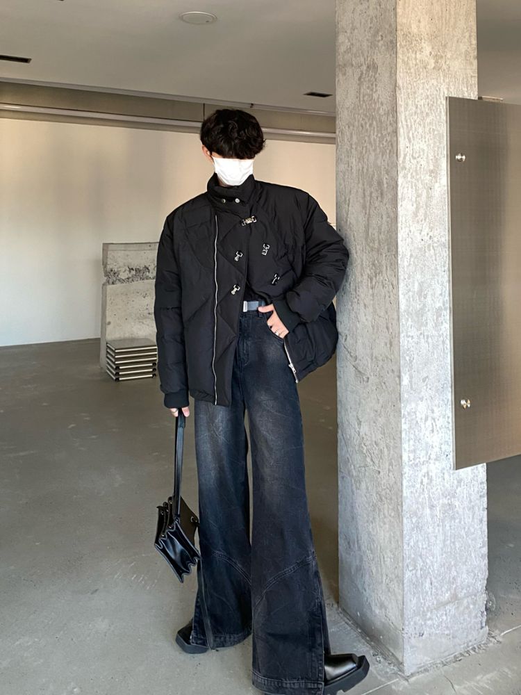 【MARTHENAUT】High end design loose straight casual denim jeans  MH0003