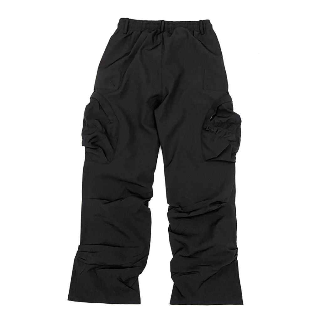 【FATEENG】Multi-pocket nylon loose casual pants FG0004