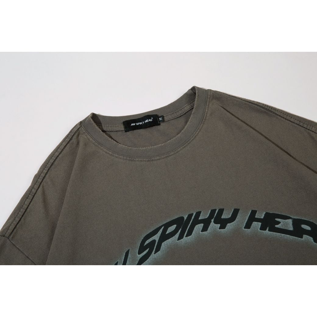 [ReIAx] Letter print short-sleeved T-shirt RX0004