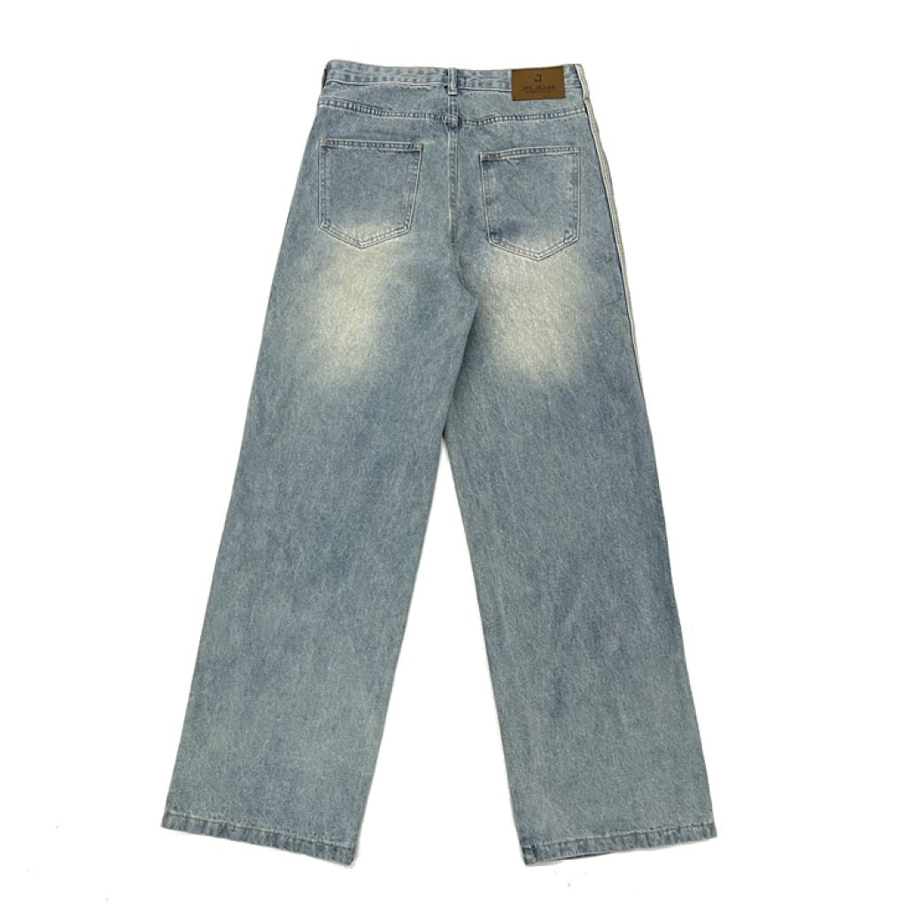 FATEENG】Side stripe drape loose washed jeans FG0003 – HI-LANDER FATEENG】Side stripe drape loose washed jeans FG0003 – HI-LANDER