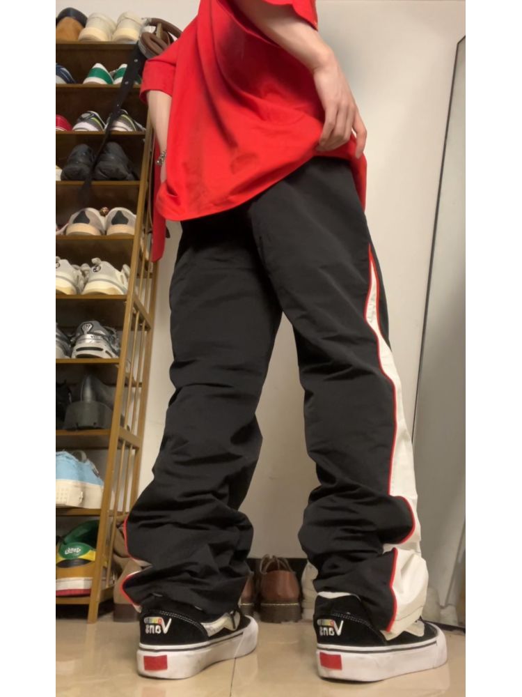 F383] Contrast color side line casual pants FT0044 – HI-LANDER