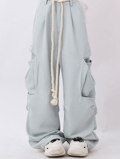【Rayohopp】Multi-pocket design drape casual pants  RH0016