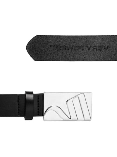 【Very Fewest】Alloy logo design leather belt  VF0016
