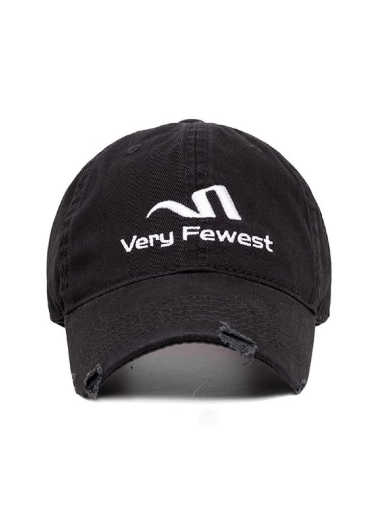 [Very Fewest] Logo embroidery damage design baseball cap VF0010