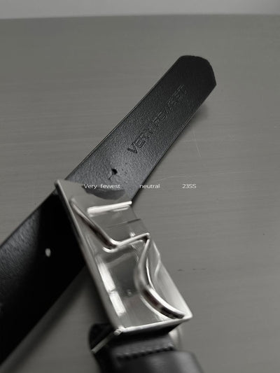 [Very Fewest] Alloy logo design leather belt VF0016