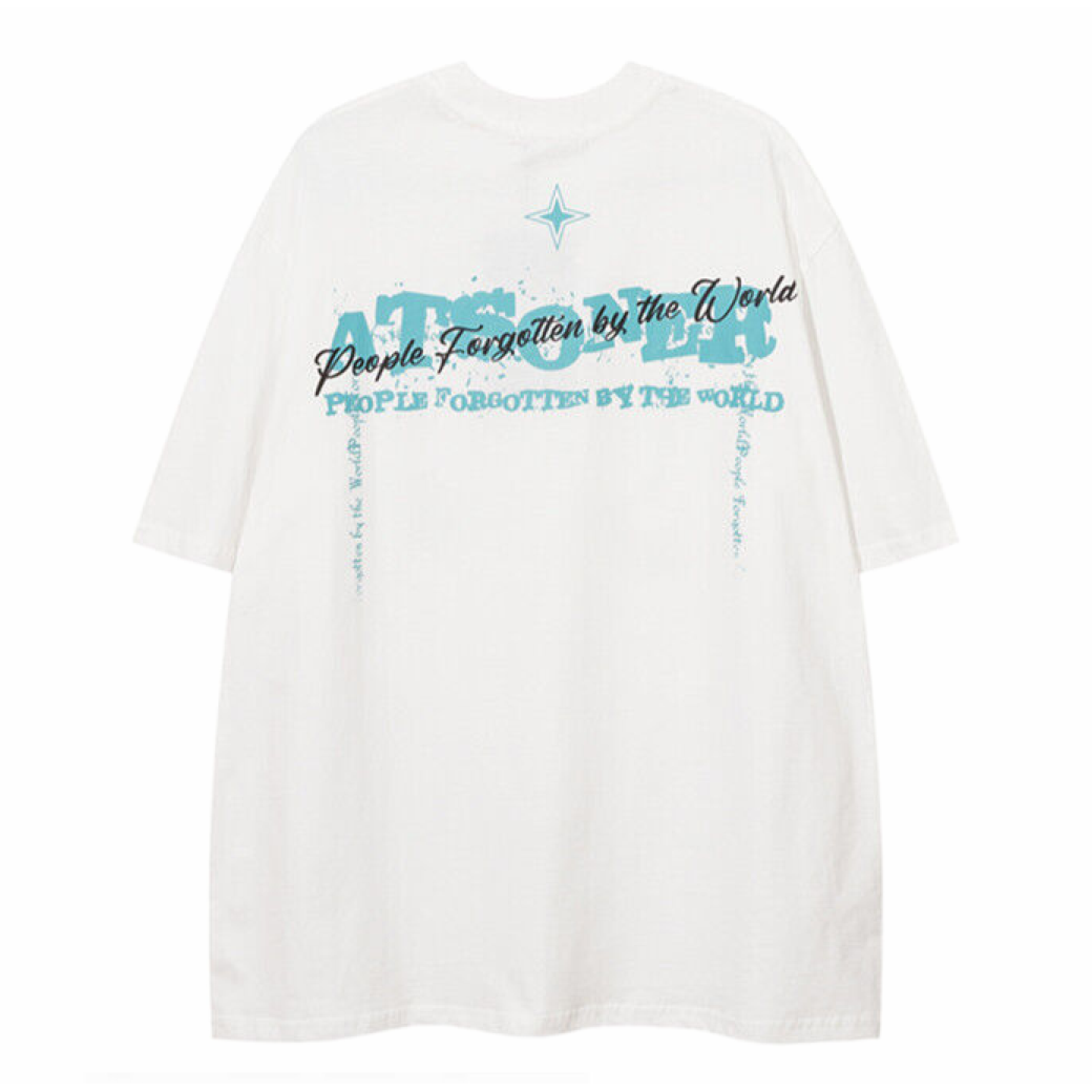【VEG Dream】Girl print loose short-sleeved T-shirt  VD0187