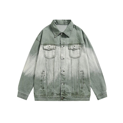 【Universal Gravity Museum】Retro loose gradation denim jacket  UG0023