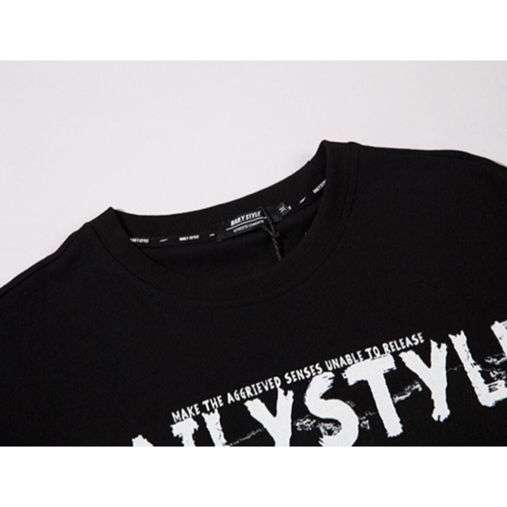 【VEG Dream】Smoking portrait print oversized short sleeve T-shirt  VD0196