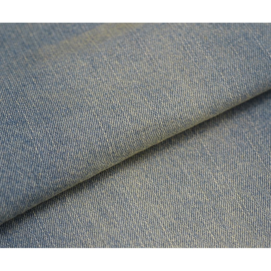 【FUZZYKON】Washed denim short sleeve jacket & wide pants setup  FK0005