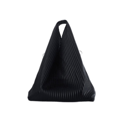 [Floating weed] Triangle shape edge PU leather handbag FW0008