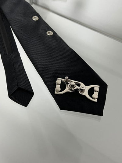 【MARTHENAUT】Metal decoration college style necktie  MH0008