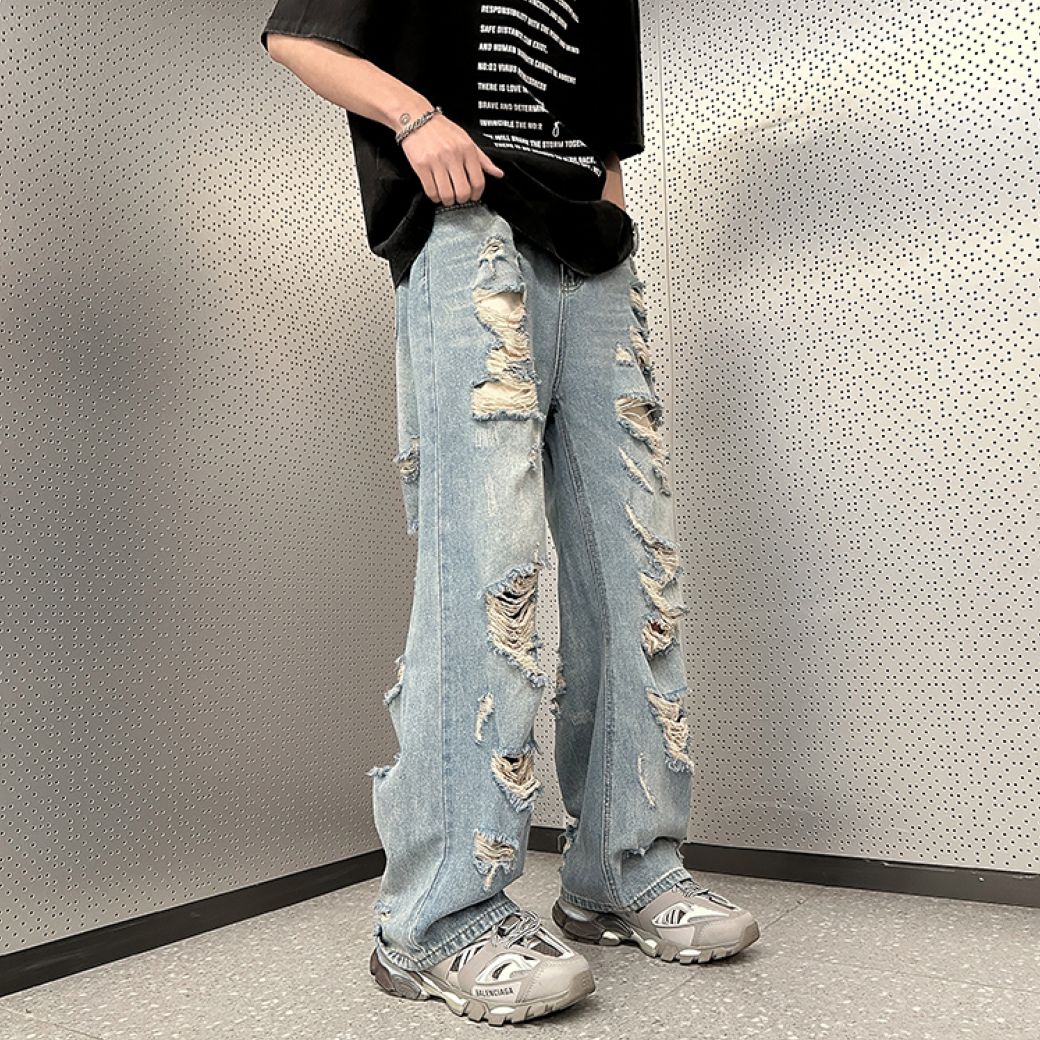 【CEAROCOW】Vintage distressed denim jeans  CO0002