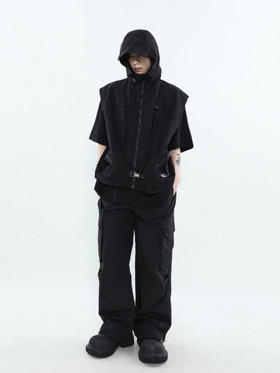 【MR nearly】Touring design sleeveless hoodie  MR0039