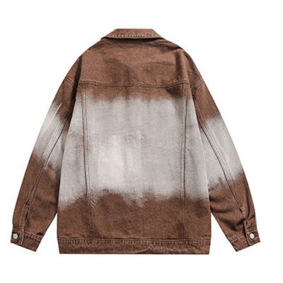 【Universal Gravity Museum】Retro loose gradation denim jacket  UG0023