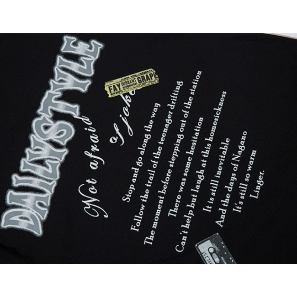 【VEG Dream】Vintage print loose short-sleeved T-shirt  VD0191