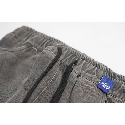 [UUCSCC] Side zip ripped design wide leg jeans US0038