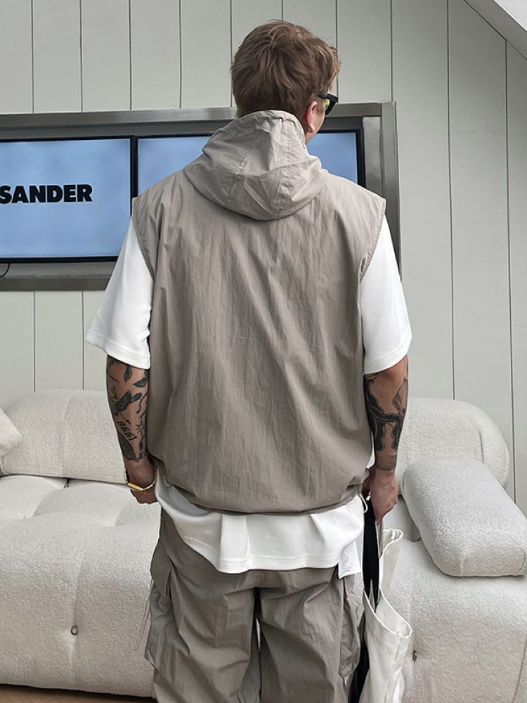 【Ichulb】Touring design hooded vest + pants setup  IH0001