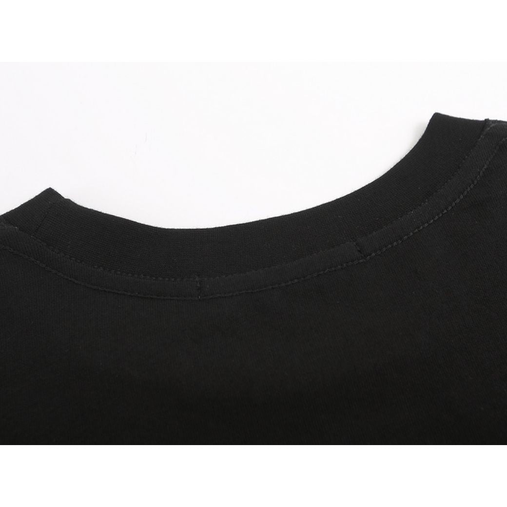 [NIHAOHAO] Vintage back print short-sleeved T-shirt NH0039