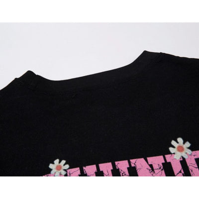 【VEG Dream】Flower girl print loose short-sleeved T-shirt  VD0193