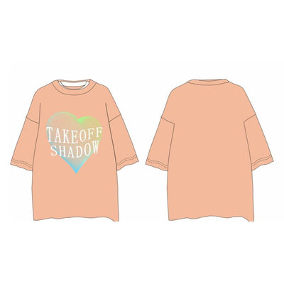 【Take off】Reversible design oversized T-shirt  TO0011