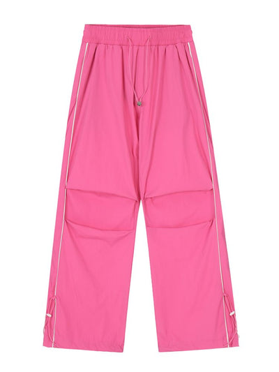 【Rayohopp】Side stripe drawstring design straight pants  RH0019