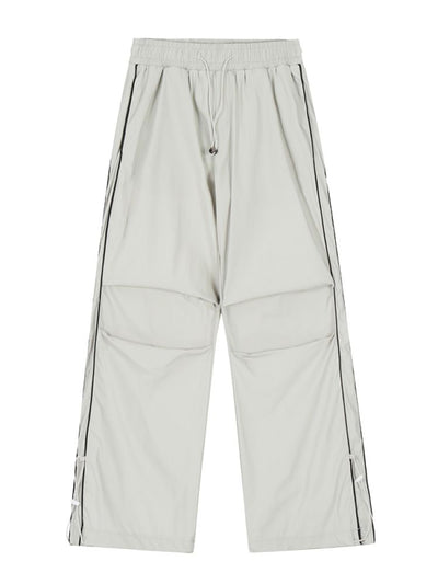 【Rayohopp】Side stripe drawstring design straight pants  RH0019