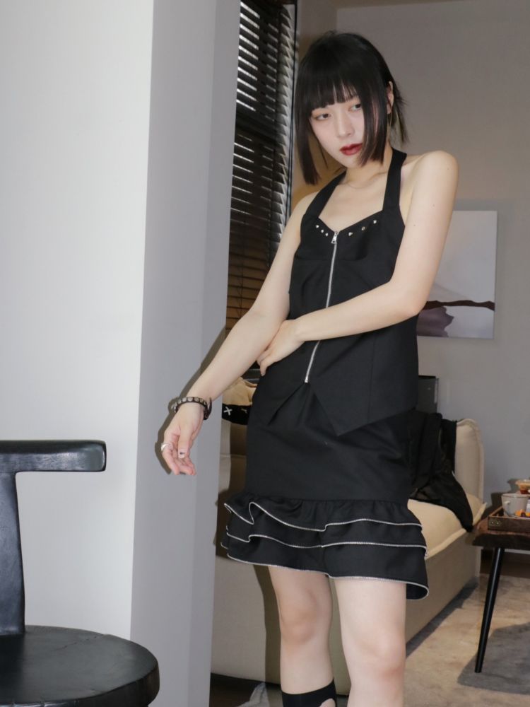 【ROSETOWER】High end design frill short skirt  RT0006