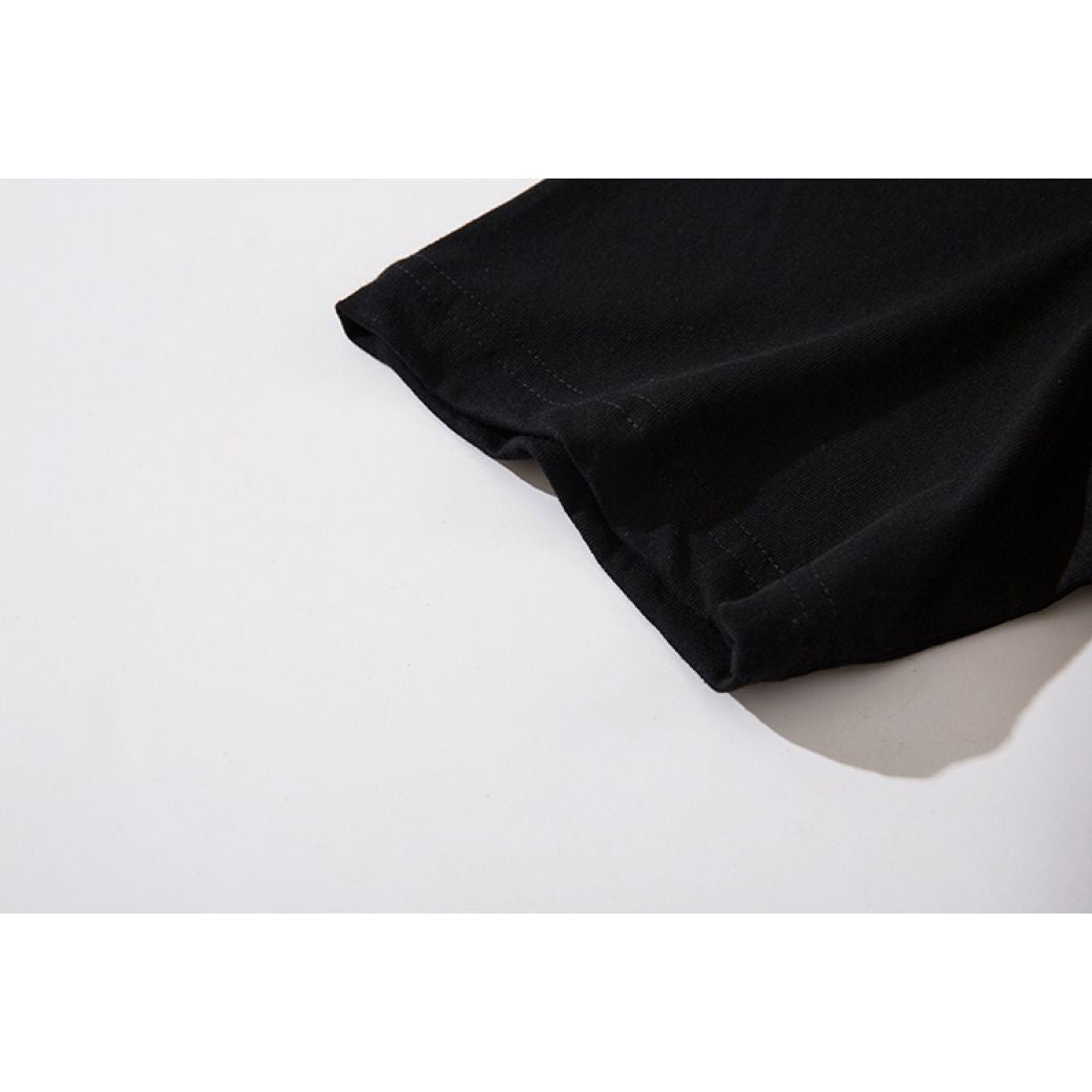 [NIHAOHAO] Dark character print short sleeve loose T-shirt NH0052