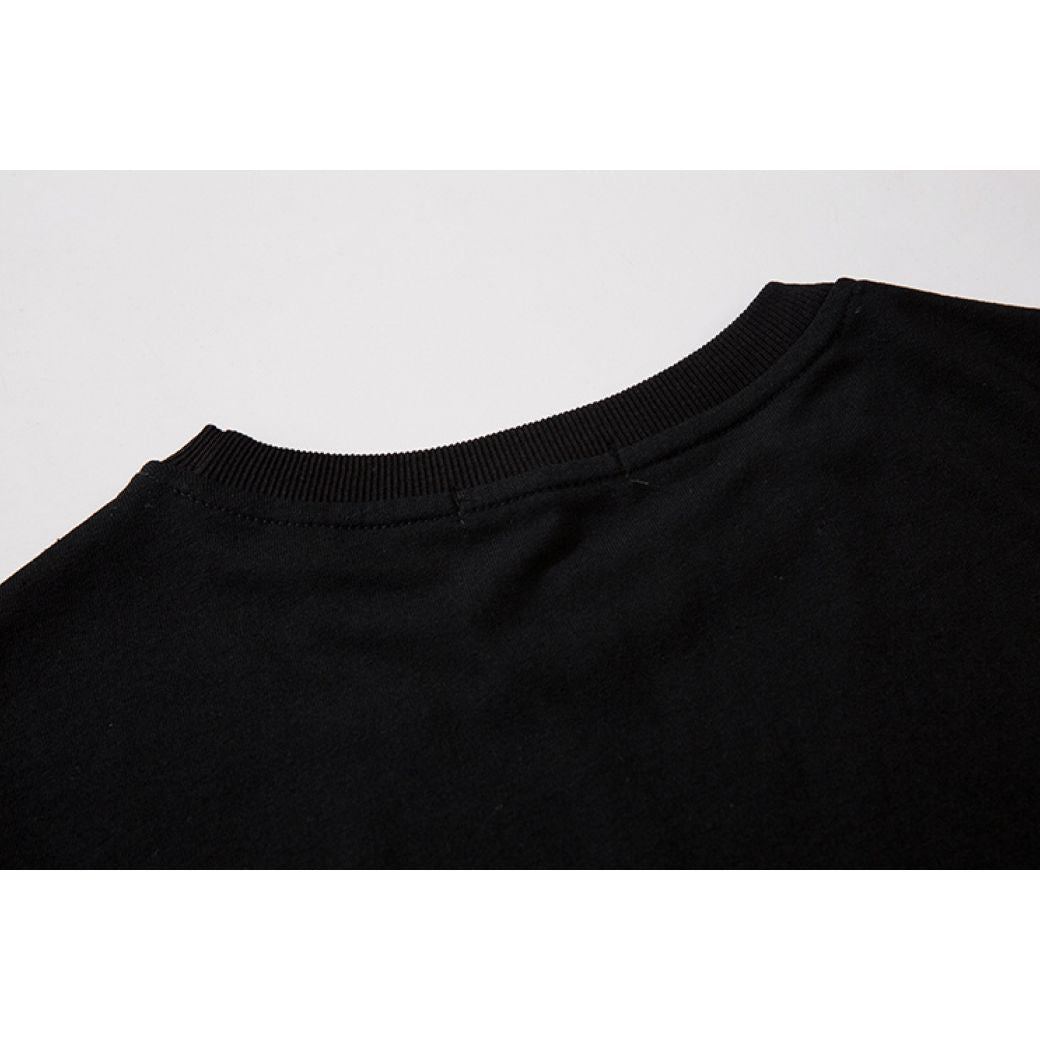 【NIHAOHAO】Dark character print short sleeve loose T-shirt  NH0052