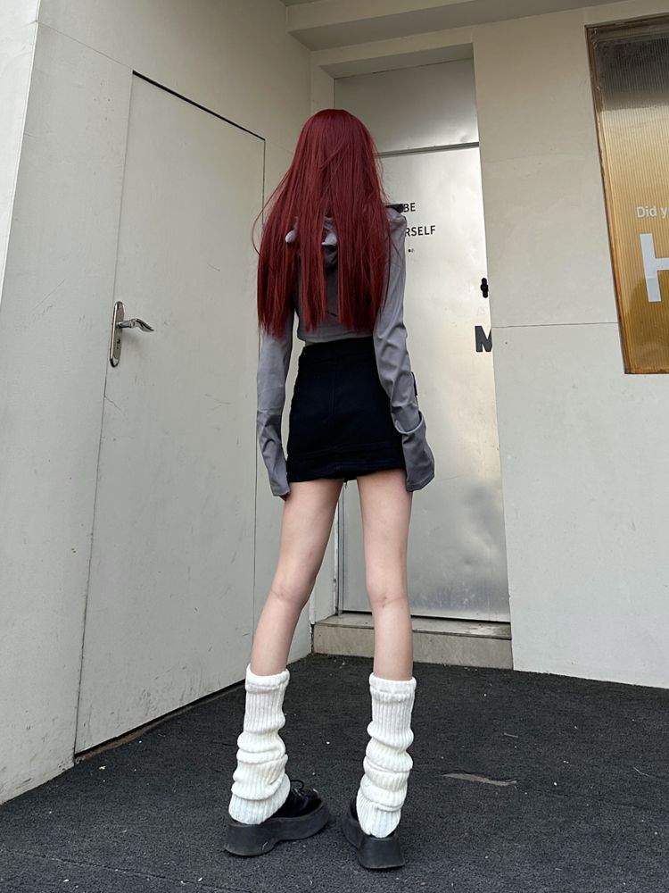 【Take off】Little devil ear hood thin short jacket  TO0015