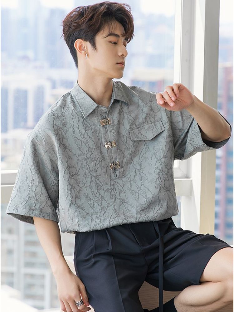 【CHICERRO】Chinese style high-end design shirt  CR0007