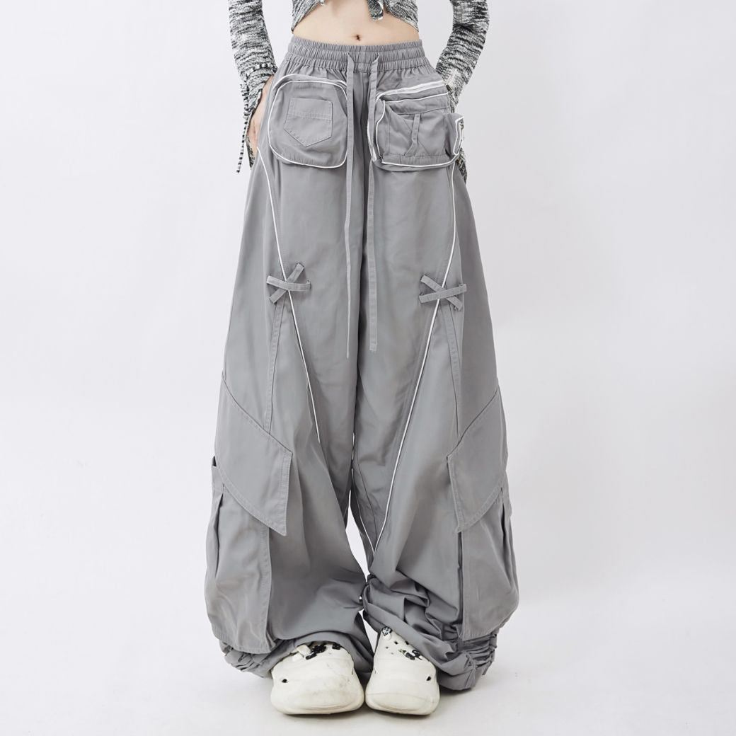 【Rayohopp】Three-dimensional pocket drost casual pants  RH0026