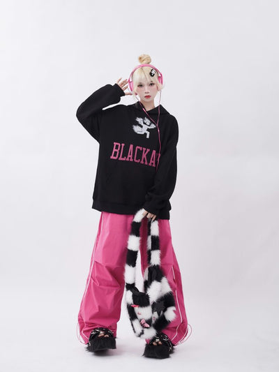 【Rayohopp】Side stripe drawstring design straight pants  RH0019