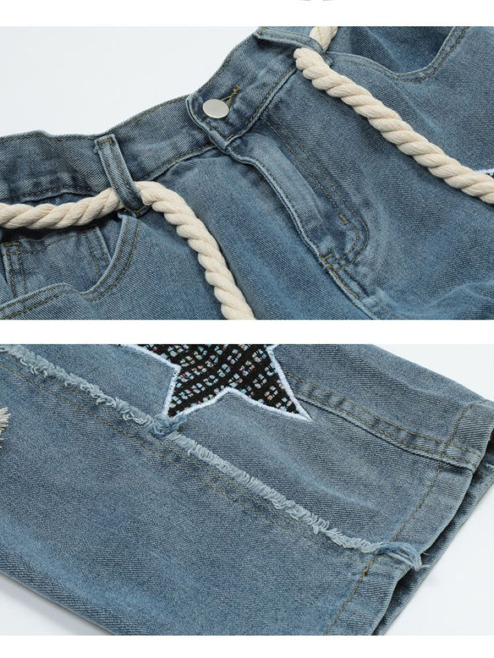 Rayohopp] Star embroidery design casual pants RH0020 – HI-LANDER