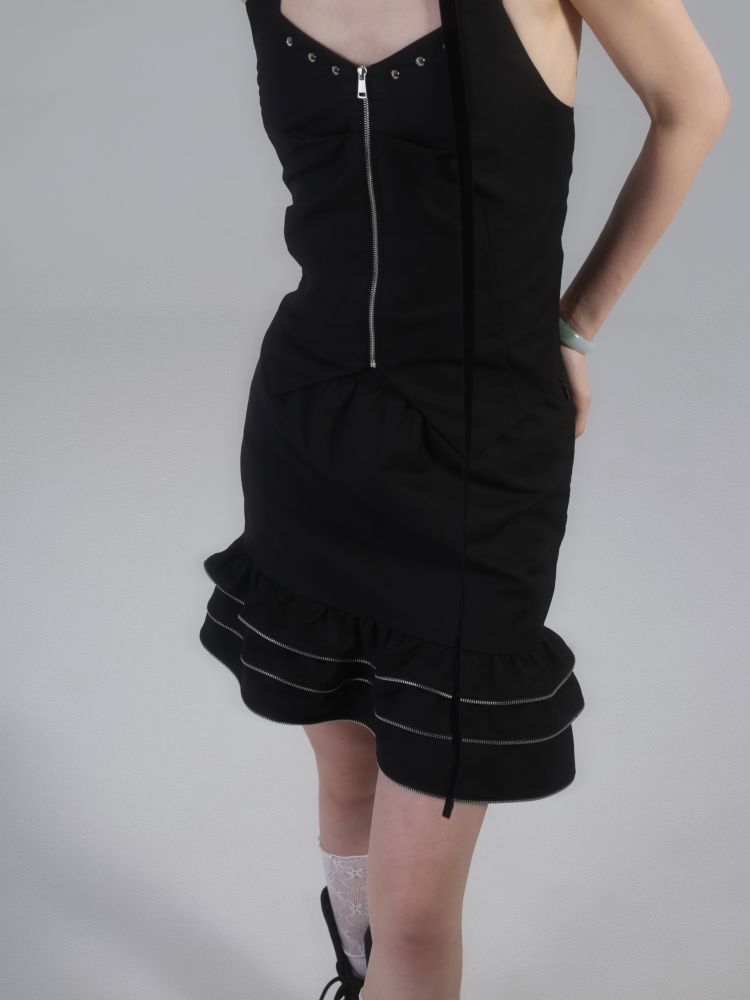 【ROSETOWER】High end design frill short skirt  RT0006