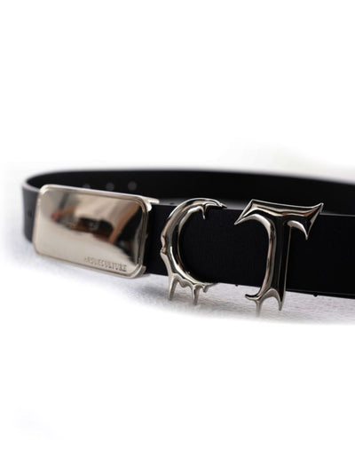 【Culture E】Irregular seam design metal belt belt  CE0072