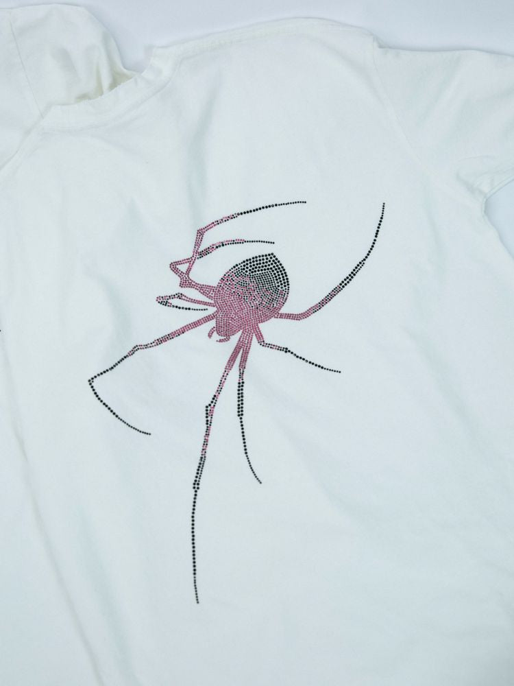 【Ⅱtype trb】Rhinestone Spider Loose Short Sleeve T-shirt  LT0002