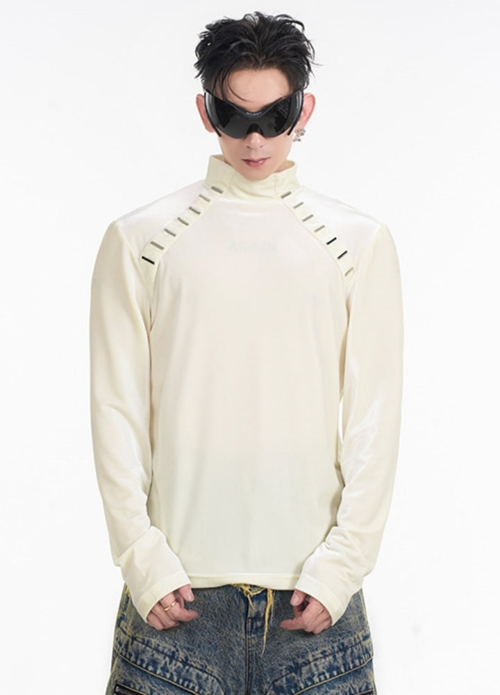 【STARTEXCEEDEND】Tight silhouette basic color inner style long sleeve T-shirt  SC0015