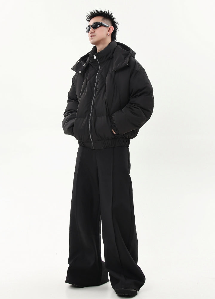 【Blacklists】Multi-wave design extra thick silhouette down jacket  BL0039