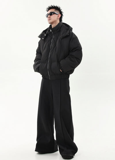 【Blacklists】Multi-wave design extra thick silhouette down jacket  BL0039