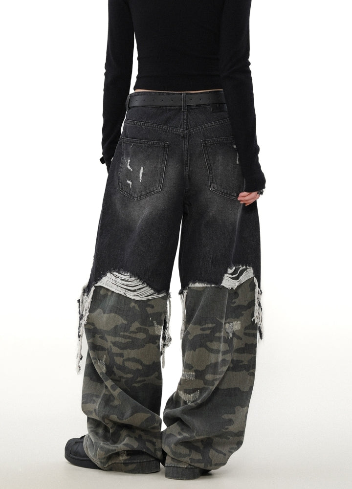 新作【MR NEARLY】street patched hole camouflage denim 71TjCN8Ta9L._UY1000_.jpg