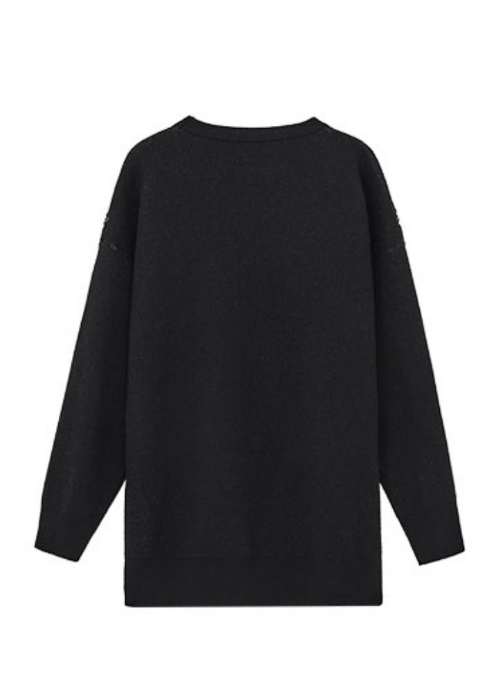 【YUKAHOUSE 】Monotone front design full zip subculture long sleeve T-shirt  YO0020