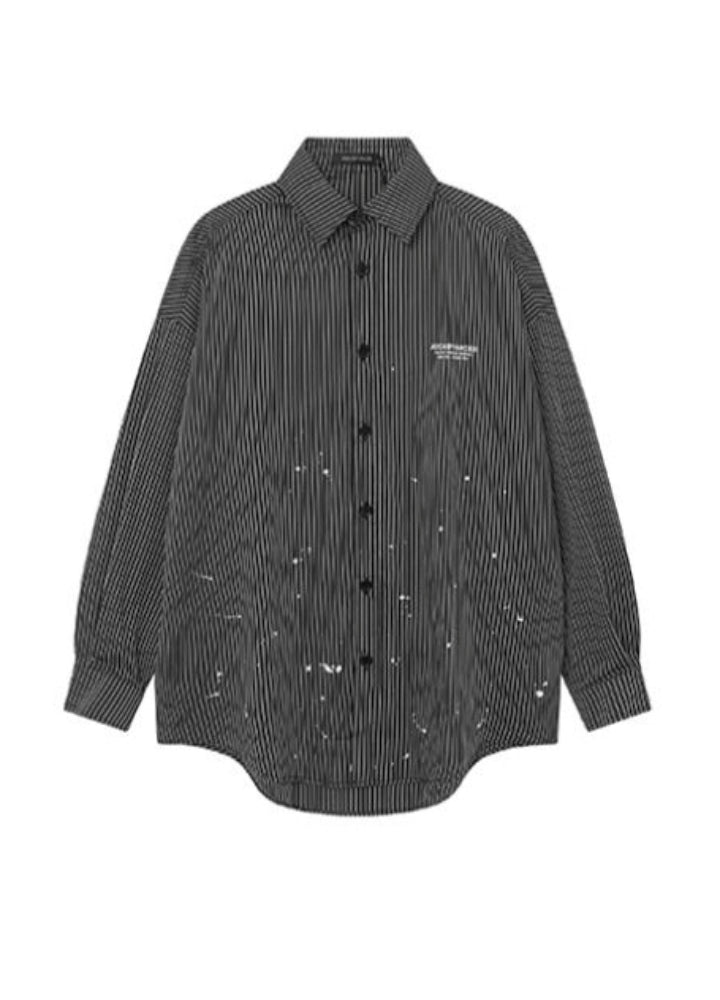 【MAXDSTR】Random paint basic style long sleeve shirt  MD0202