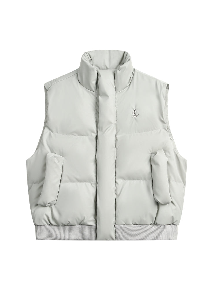 【VINMUK】Basic extra thick silhouette down style vest  VM0023