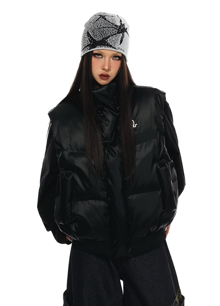 【試着のみ】HIAND Stitched Vest ブラック Stitched Vest - HIAND
