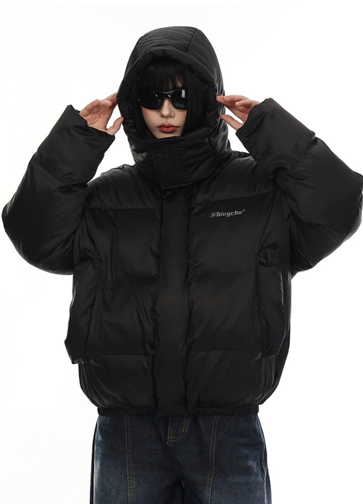 【VINMUK】Glossy basic design extra thick silhouette down jacket  VM0025