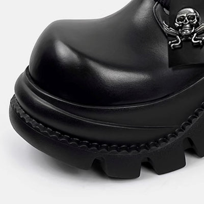 【2/3新作】Curve style wave skull design platform sneakers  HL3120