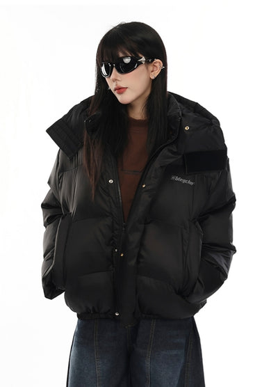 【VINMUK】Glossy basic design extra thick silhouette down jacket  VM0025